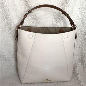 MK Lucy Large Pebbled Leather Shoulder Bag